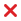Cross mark icon